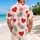 Red Heart Medallions and Island Botanicals for Valentine Getaways and Resort Vacations Hawaiian Shirt - 2