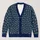Navy Heart Vine Rows For Romantic Everyday Layering And Holiday Gatherings For Women All-over Print Knitted Cardigan - 1