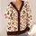 Warm Retro Heart Motif For Cozy Everyday Layering, Date Nights, And Valentine Style All-over Print Knitted Cardigan - 4
