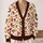 Warm Retro Heart Motif For Cozy Everyday Layering, Date Nights, And Valentine Style All-over Print Knitted Cardigan - 2