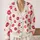 Pink Red Lip Motifs for Date Nights, Beach Getaways, and Romantic Summer Style for Women All-over Print Knitted Cardigan - 2