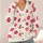 Pink Red Lip Motifs for Date Nights, Beach Getaways, and Romantic Summer Style for Women All-over Print Knitted Cardigan - 4