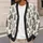 Black And White Evergreen Trees For Cozy Holiday Layering And Winter Family Gatherings All-over Print Knitted Cardigan - 5