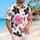 Pink And Black Tropical Flowers For Beach Vacations And Resort Weekends, Gift For Men Hawaiian Shirt - 6