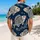 Retro Fossil Fish Ocean Motif for Beach Vacations and Coastal Summer Getaways for Men Hawaiian Shirt - 2