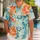Koi Fish, Peonies and Ocean Waves for Beach Vacations and Island Getaways for Men Hawaiian Shirt - 1