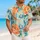 Koi Fish, Peonies and Ocean Waves for Beach Vacations and Island Getaways for Men Hawaiian Shirt - 6