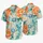 Koi Fish, Peonies and Ocean Waves for Beach Vacations and Island Getaways for Men Hawaiian Shirt - 5