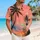 Coconut Palm Sunset Beach Scene for Island Vacations and Summer Getaways for Men Hawaiian Shirt - 6