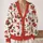 Santa Snowman Gingerbread Holiday Cheer for Christmas Parties, Women's XL-6XL Sizes All-over Print Knitted Cardigan - 2