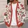 Santa Snowman Gingerbread Holiday Cheer for Christmas Parties, Women's XL-6XL Sizes All-over Print Knitted Cardigan - 5