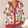 Santa Snowman Gingerbread Holiday Cheer for Christmas Parties, Women's XL-6XL Sizes All-over Print Knitted Cardigan - 4