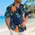 Colorful Tropical Cat Garden Scene for Beach Holidays and Summer Getaways for Men Hawaiian Shirt - 6