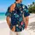 Colorful Tropical Cat Garden Scene for Beach Holidays and Summer Getaways for Men Hawaiian Shirt - 2