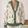 Evergreen Tree Forest Motifs for Cozy Winter Layering in Soft Pastel Woodland Style All-over Print Knitted Cardigan - 2
