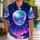 Rainbow Disco Ball Nightlife Scene For Beach Vacations And Summer Parties Men's Style Hawaiian Shirt - 1