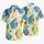 Playful Blue Fish And Tropical Foliage For Beach Getaways And Island Weekends For Men Hawaiian Shirt - 5