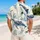 Blue Whale And Jellyfish Ocean Motifs For Coastal Vacations And Summer Gatherings Hawaiian Shirt - 2