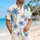 Blue Palm Tree Resort Motif for Beach Vacations, Summer Travel, and Island Getaways Hawaiian Shirt - 6