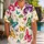 Colorful Tropical Butterfly Garden Motifs for Beach Holidays and Resort Weekends, Men Hawaiian Shirt - 1