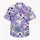 Playful Purple Puppy With Twinkling Island Blooms For Beach Vacations And Resort Days Hawaiian Shirt - 7