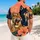 Roaring Tiger and Wolf Portrait for Beach Vacations and Summer Adventure Travel Men Hawaiian Shirt - 2