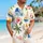 Watercolor Sailboats Palm Blossoms For Coastal Vacations And Relaxed Resort Days Hawaiian Shirt - 6