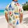Watercolor Sailboats Palm Blossoms For Coastal Vacations And Relaxed Resort Days Hawaiian Shirt - 2