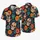 Sugar Skull Floral Motifs for Dia de los Muertos Beach Holidays and Resort Travel Hawaiian Shirt - 5