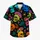 Colorful Skull and Mushroom Motifs for Festival Travel and Beach Vacation Style Lovers Hawaiian Shirt - 7