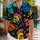 Colorful Skull and Mushroom Motifs for Festival Travel and Beach Vacation Style Lovers Hawaiian Shirt - 1
