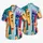 Abstract Cubist Faces Tropical Geometry For Beach Vacations And Resort Weekends For Men Hawaiian Shirt - 5