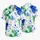 Cobalt Blue Emerald Ink Splashes for Beach Holidays Resort Getaways Men's Vacation Wear Hawaiian Shirt - 5