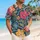 Colorful Retro Garden Flowers for Tropical Vacations and Resort Weekends for Men Hawaiian Shirt - 6