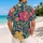 Colorful Retro Garden Flowers for Tropical Vacations and Resort Weekends for Men Hawaiian Shirt - 2