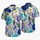Blue Lavender Tropical Florals for Beach Getaways and Resort Days, Relaxed Men's Style Hawaiian Shirt - 5