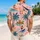 Retro Palm Trees, Surfers And Beach Rings For Sunny Island Vacations For Men Hawaiian Shirt - 2
