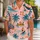 Retro Palm Trees, Surfers And Beach Rings For Sunny Island Vacations For Men Hawaiian Shirt - 1
