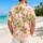 Retro Daisy And Clover Motifs For Beach Holidays, Island Vacations, And Summer Men Hawaiian Shirt - 2
