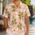 Retro Daisy And Clover Motifs For Beach Holidays, Island Vacations, And Summer Men Hawaiian Shirt - 1