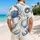 Navy Seafood Collection for Coastal Summer Gatherings and Beach Dining, Men’s Style Hawaiian Shirt - 2