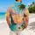 Tropical Waterfall Sunset Ocean Scene For Beach Vacations, Island Getaways And Summer Travel Hawaiian Shirt - 2
