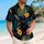 Black Cat Tropical Foliage Beach Getaway Style for Men and Island-Loving Travelers Hawaiian Shirt - 6