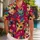 Carnival Mask Faces for Beach Parties and Summer Getaways, Vibrant Vacation Style Hawaiian Shirt - 1