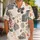 Ivory Terracotta Abstract Island Motifs for Resort Getaways and Summer Travel Men Hawaiian Shirt - 1