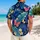 Blue Tropical Butterfly Foliage for Island Vacations and Resort Weekends Menswear Hawaiian Shirt - 2