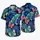 Blue Tropical Butterfly Foliage for Island Vacations and Resort Weekends Menswear Hawaiian Shirt - 5
