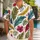 Tropical Leaf Rhythm for Sunny Beach Getaways and Relaxed Resort Weekends for Men Hawaiian Shirt - 1