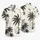 Black Palm Tree Silhouettes for Tropical Vacations and Beach Getaways, Men's Resort Style Hawaiian Shirt - 5