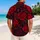 Crimson Rose Garden for Valentine Celebrations and Romantic Island Getaway Style Hawaiian Shirt - 2